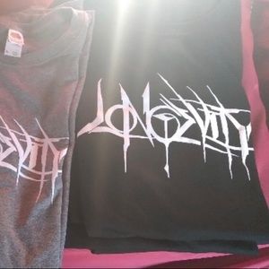 LONGEVITY x SABER graffiti T-SHIRT size: Large NEW black